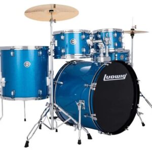 BATERIA LUDWIG ACCENT AZUL 5 PIEZAS SPARKLE